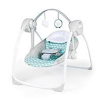 Ingenuity: ity by Ingenuity Swingity Swing Easy-Fold Portable Baby Swing, 0-9 Months Up to 20 lbs (Goji)