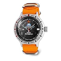 VOSTOK | Men’s Amphibian VDV Airborne Troops | Automatic Self-Winding Russian Military Style Diver Watch | WR 200 m | Model 420288