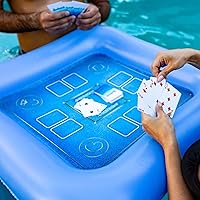 Poolcandy Inflatable Game Table with Waterproof Playing Cards