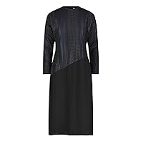 Egan Black Lace Evening Midi Dress