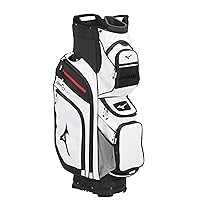 BR-D4C Golf Cart Bag | 14 Way Top Cuff | Full Length Dividers | Single Shoulder Strap | Extra Large Insulated Cooler | Rainhood