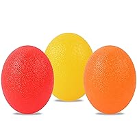 Hand Exercise Ball, 3 Resistance Levels Stress Relief Ball Squeeze Ball Physical Therapy for Hand Finger Wrist Arthritis Training Grip Exerciser Strengthening, Pack of 3