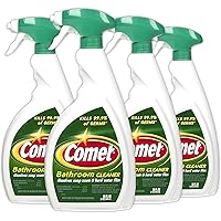Comet Bathroom Cleaner Spray - Dissolves Saop Scum and Hard Water Film 32oz (4 Pack)