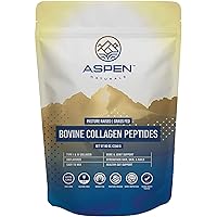 ASPEN NATURALS Grass FED Bovine Collagen PEPTIDES Powder 5lb - USA Sourced from USDA Inspected Cattle, Gluten Free, Paleo Friendly, Water Soluble, Flavorless, Easily Mixes into Liquids
