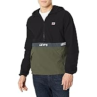 Levi's Men's Lightweight Hooded Retro Colorblock Popover Jacket