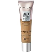 Maybelline New York Dream Urban Cover Flawless Coverage Foundation Makeup, SPF 50, Toffee