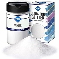 YGDZ White Glitter, Fine White Glitter, 140G 4.93OZ Snow Glitter, Christmas Glitter, Crafts Glitter, Clear Glitter, Extra Fine Glitter for Crafts, Resin Arts Tumbler, Glitter Flakes for Festival