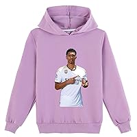 Kid Boy Jude Bellingham Novelty Hoodie,Real Madrid CF Long Sleeve Pullover Tops Comfy Soft Sweatshirts for 2-16 Years