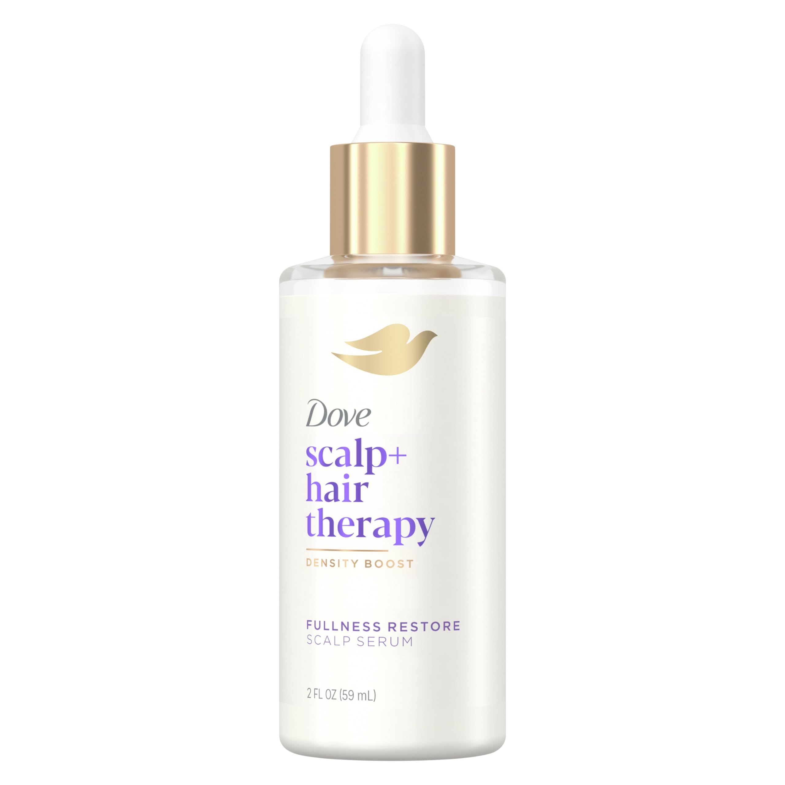 Dove Scalp + Hair Therapy Hair Serum Density Boost Fullness Restore Scalp Serum for thicker hair scalp moisturizing formula fortifies roots and boosts visible hair density 2 FL OZ (59mL)