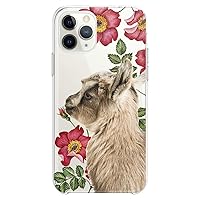 TPU Case Compatible with iPhone 15 14 13 12 11 Pro Max Plus Mini Xs Xr X 8+ 7 6 5 SE Cute Clear Floral Phone Print Baby Animals Teen Cute Girl Goat Flexible Silicone Slim fit Pet Kawaii Design
