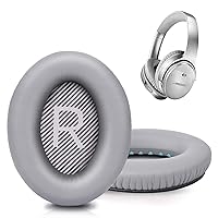 Premium Replacement Ear Pads for Bose QC35 & QC35ii Headphones Made by GEVO- Comfortable Adaptive Memory Foam and Extra Durable - Fits QuietComfort 35 & 35ii / SoundLink 1&2 AE（Over-Ear） (Silver)