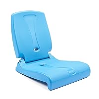 Step2 Foldable Adult Flip Seat, Portable Outdoor Chair for Poolside, Tailgating, Camping, Picnic Chair, Provides Back Support When Sitting on Ground, Capri Blue