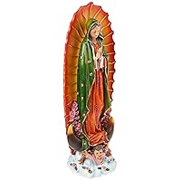 Design Toscano The Virgin of Guadalupe Religious Garden Decor Statue, Medium, Full Color