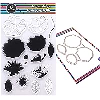 UCEC Acrylic Stamp Block Flower Clear Stamping Tools Set, Flower Clear  Rubber Stamps for Card Making Decoration for Art Crafts Scrap Booking, 8  Pack