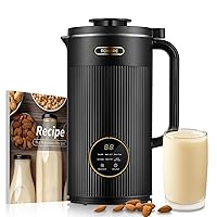 FOHERE Nut Milk Maker, 35oz(1000ml) 800W Automatic Machines Plant-Based Milk, Oat, Soy, Juice, Baby Food, With 12H Timer/Self-Clean/Keep Warm/Boil