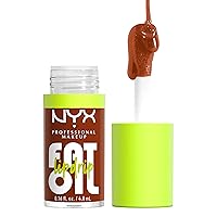 NYX PROFESSIONAL MAKEUP Fat Oil Lip Drip, Moisturizing, Shiny and Vegan Tinted Lip Gloss - Scrollin' (Deep Caramel)