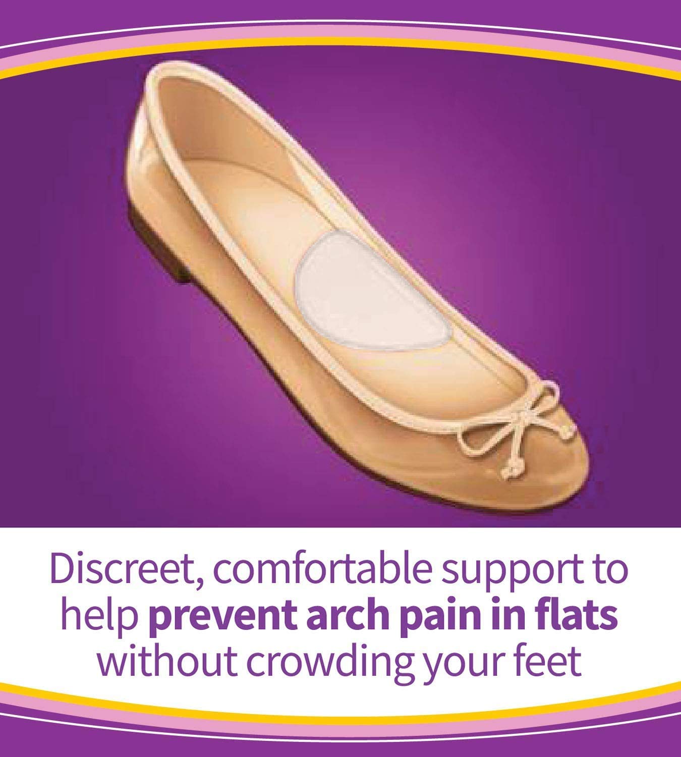 Dr. Scholl’s Stylish Step Hidden Arch Support for Flats, 3 Pairs