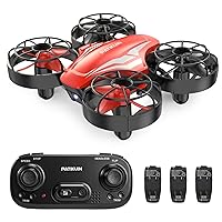 Mini Drone for Kids and Beginners, Remote Control Helicopter Quadcopter with 3 Modular Batteries, Headless Mode, Auto Hovering, 3 Speed Modes, Indoor RC Pocket Plane Gift for Boys and Girls