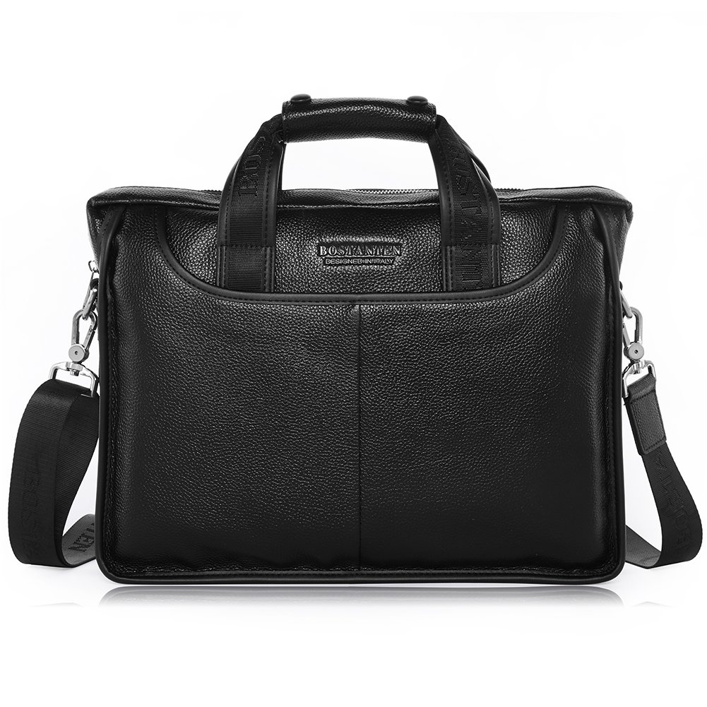 BOSTANTEN Leather Briefcase Handbag Messenger Business Bags for Men