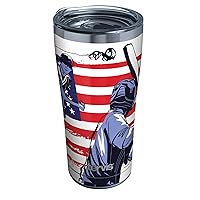 Tervis Baseball Scene Triple Walled Insulated Tumbler Travel Cup Keeps Drinks Cold & Hot, 20oz, Stainless Steel, 1 Count (Pack of 1)