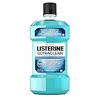 Ultraclean Oral Care Antiseptic Mouthwash, Everfresh Technology to Help Fight Bad Breath, Gingivitis, Plaque & Tartar, ADA-Accepted Tartar Control Oral Rinse, Cool Mint, 1 L