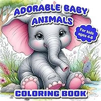 Adorable Baby Animals Coloring Book: 50 Cute and cuddly, easy to color illustrations for kids (InkScape Coloring Books) Adorable Baby Animals Coloring Book: 50 Cute and cuddly, easy to color illustrations for kids (InkScape Coloring Books) Paperback