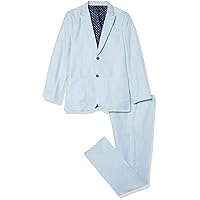 Isaac Mizrahi Slim Fit Boy's Chambray Linen Blend Suit