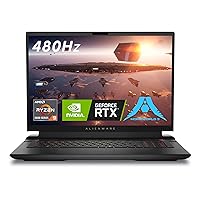 Alienware m18 AMD Gaming Laptop - 18-inch FHD+ (1920 x 1200) 480Hz 3ms Display, AMD Ryzen 9-7845HX, 32GB DDR5 RAM, 1TB SSD, NVIDIA GeForce RTX 4080 GDDR6, 1-Year Premium Support - Dark Metallic Moon