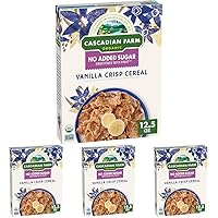 Cascadian Farm Organic Vanilla Crisp Cereal, 12.5 oz (Pack of 4)