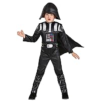 STAR WARS Toddler Darth Vader Costume, Boys Halloween Costume, 3T-4T - Officially Licensed