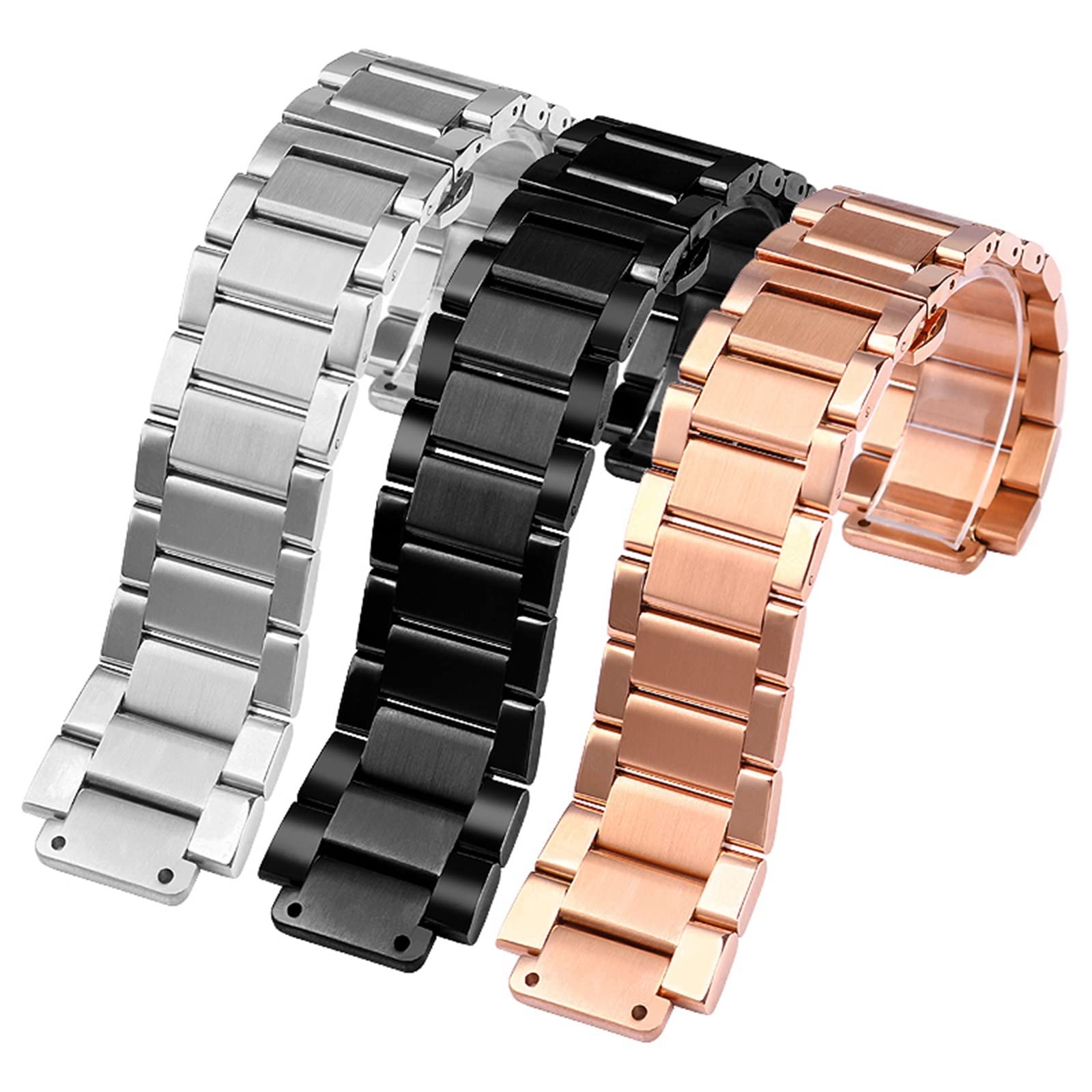IRJFP For Hublot Yubo Watch Strap Big Bang Classic Fusion Men Women Solid Stainless Steel Watchband Bracelet 27mm*19mm