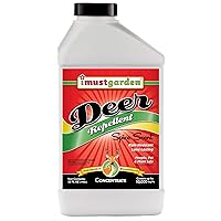 I Must Garden Deer Repellent Concentrate – 32oz: Spice Scent Deer Spray for Plants – Natural Ingredients - Makes 2.5 Gallons, Covers 10,000 sq. ft.