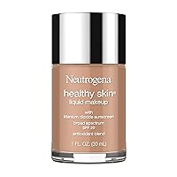 Neutrogena Healthy Skin Liquid Makeup Foundation, Broad Spectrum SPF 20 Sunscreen, Lightweight & Flawless Coverage Foundation with Antioxidant Vitamin E & Feverfew, 135 Chestnut, 1 fl. oz