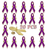20/50/100 Pack-Cause Awareness Multicolor Ribbon Lapel Pin -Support Your Fundraiser