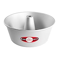 Fat Daddio's PAF-10425 Anodized Aluminum Angel Food Cake Pan, 10 Inch