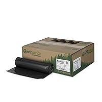 Commercial RNW4615 Can Liner, 40 x 46, 40-45 gal, 1.5 mil thickness, Polyethylene, Black (Pack of 100)