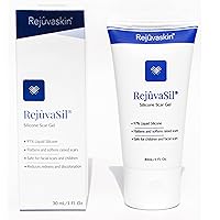 Rejuvaskin Rejuvasil Silicone Scar Gel – Scar Treatment for Surgical Scars for Face, Body, Burn, Keloids, and Acne Scar – Silicone Gel for Scars to Reduced The Appearance of Old & New Scar -30ml