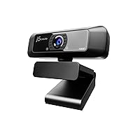 j5create USB Streaming Webcam - 1080P HD 360° Rotation, High Fidelity Microphone, Plug and Play PC or Mac for Zoom Facetime, Conferencing Calling (JVCU100-R) (Renewed)