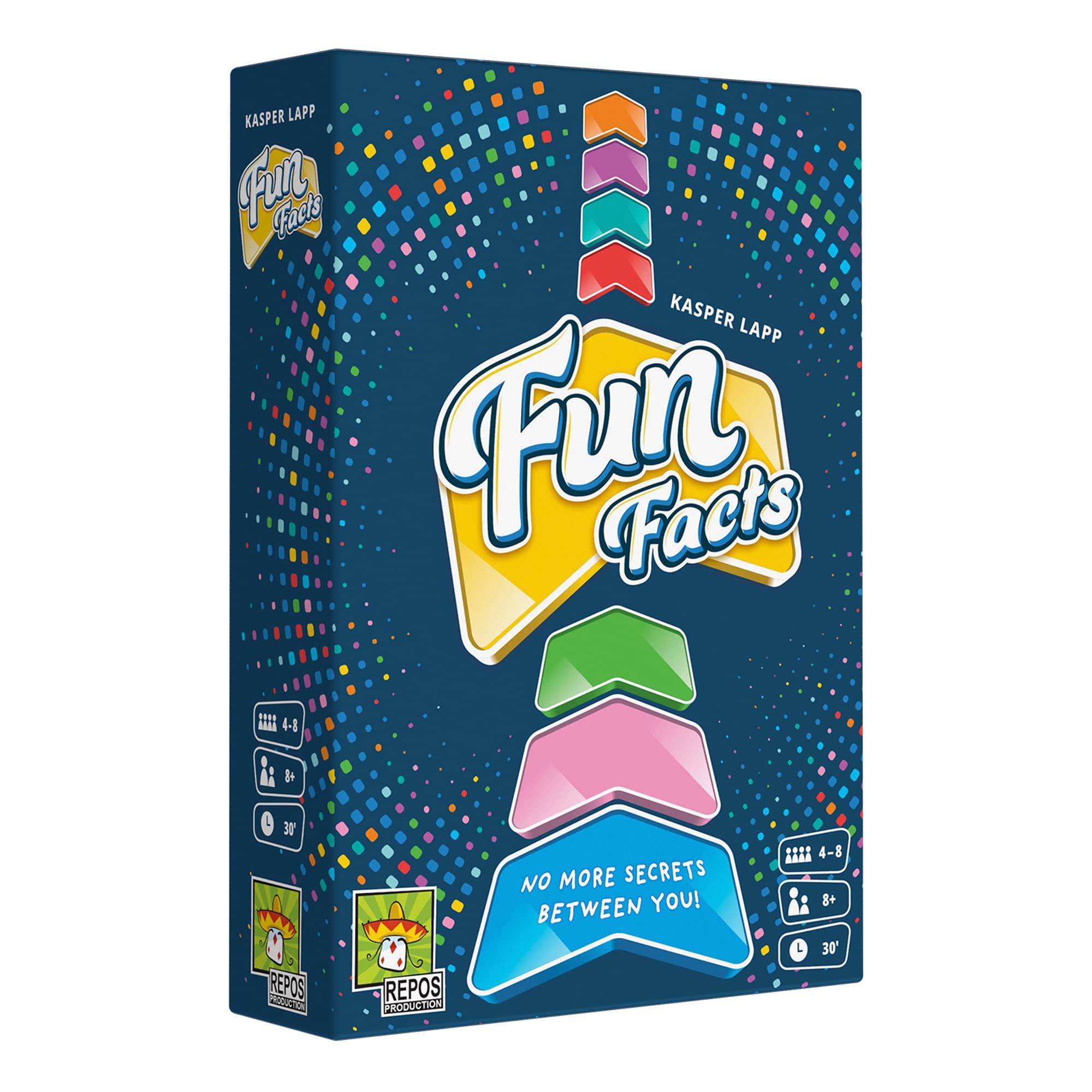 Fun Facts Party Game | Cooperative Trivia / Strategy / Fun Family Game| Ages 8+ | 4-8 Players | Average Playtime 30 Minutes | Made by Repos Production