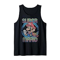 Nintendo Super Mario Retro Circle Vintage Tank Top