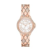 Michael Kors Mini Camille Women's Watch, Stainless Steel Watch for Women with Steel or Leather Band