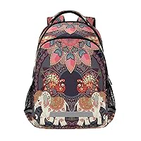 ALAZA Exotic Elephants Backpacks Travel Laptop Daypack School Book Bag for Men Women Teens Kids