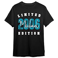 Personalized Sweatshirt Limited Edition 2006 18th Birthday T-Shirt Custom Name Gift for Dad Son, Limited Edition Birthday, 60th Birthday Shirt