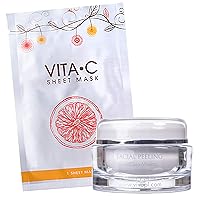 VIVO Per Lei Vitamin C Brightening Sheet Mask and Facial Peeling Gel Set
