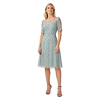 Adrianna Papell Women's Beaded Midi Dress