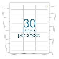Label Sticker, Address Labels – 30 Up Shipping Labels 1” x 2-5/8” Self-Adhesive Barcode FNSKU Stickers for Inkjet and Laser Printer (100 Sheets / 3000 Labels) (KK30)