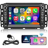Car Stereo Radio for Chevrolet Chevy Silverado GMC Buick Sierra Yukon, Touch Screen 8 in Android 12 with Wireless Carplay Andriod Auto, Bluetooth GPS Navigation, Mirror Link, 2G+32G