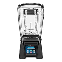 Waring Commercial MX1500XTX 3.5 HP Blender with 4 recipe programable LCD Display, Noise Reducing Sound Enclosure and 64 oz BPA Free Copolyster Container, 120V, 5-15 Phase Plug