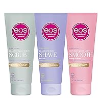 eos Vanilla Cashmere Skin Collection 3-Step bundle- Pre-shave Scrub + Shave Butter + Post Shave Body Cream