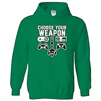 UGP Campus Apparel Choose Your Weapon - Gaming Console Gamer Retro Handheld Esports Video Game HOODIE